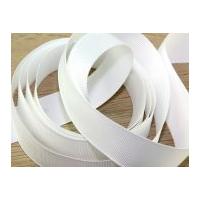 16mm Prym Ribbed Polyester Tape White