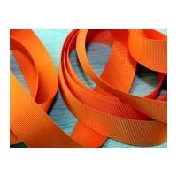 16mm prym ribbed polyester tape orange