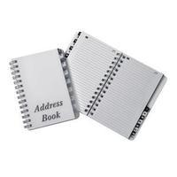 16 Part Wirebound A-Z Telephone Address Book (Clear)