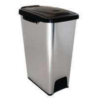 16 litre executive plastic chrome finish push bin