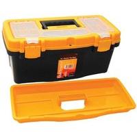 16 plastic tool box with handle tray compartment storage