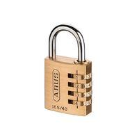 16540 40mm solid brass body combination padlock 4 digit carded