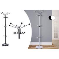 £16.99 instead of £59.99 for a modern 16-hook metal coat and hat stand with a marble base from Zoozio - save 72%