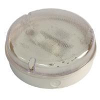 16w 2D Circular Bulkhead - White Base - Prismatic Diffuser (DDWP)