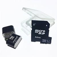 16GB MicroSDHC TF Memory Card with USB Card Reader and SDHC SD Adapter