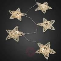 16 piece led string lights with rattan stars