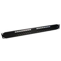 16 PORT CAT 5E PUNCH DOWN PATCH PANEL