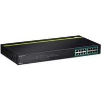 16 port greennet gigabit poe switch 250w