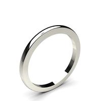 160mm low dome comfort fit classic plain wedding band