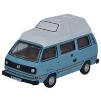 1/76 - Volkswagen T25 Camper - Medium Blue/white
