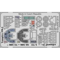 172 eduard photoetch kit zoom f35a interior self adhesive italeri