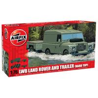 1:76 Airfix Lwb Hard Top Landrover & Gs Trailer Model Kit