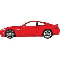 1:76 Racing Red Oxford Diecast Xkrs Italian Jaguar