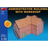 1:72 Multicoloured Administrative Building With Workshop Model Kit