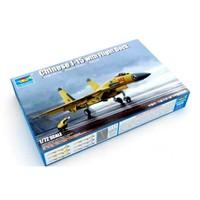 1:72 Trumpeter Chinese J-15 With Carrier Deck Model Kit.