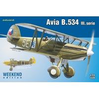 1:72 Eduard Weekend Edition Avia B.534 Iii Series Model Kit