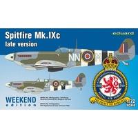 172 eduard weekend spitfire mkixc late version aircraft model kit
