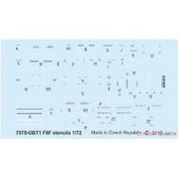 1:72 F6f Hellcat Stencils