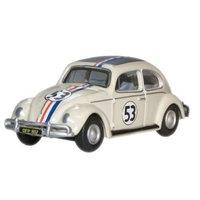 1:76 Pearl White Oxford Diecast 53 Vw Beetle