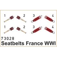 1:72 Eduard Photoetch WWI France Seatbelts Superfabric Parts.