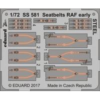 172 eduard photoetch zoom seatbelts raf early steel detail set