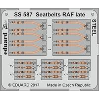 172 eduard photoetch zoom seatbelts raf late steel detail set