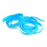 17mm Pleated Satin Ribbon Turquoise