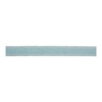 17mm cotton acrylic striped webbing light aqua