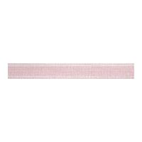 17mm cotton acrylic striped webbing baby pink