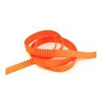 17mm Pleated Satin Ribbon Orange