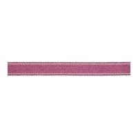 17mm Cotton & Acrylic Striped Webbing Pink