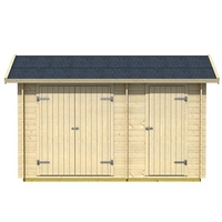 1.7m x 3.6m Workshop Log Cabin (19mm)