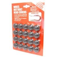 17mm Grey Pack Of 20 Hex Nut Bolt Covers & Puller