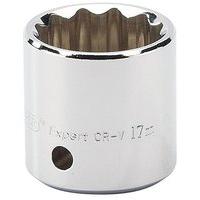 17mm 12point Socket 3/8dr-pckd