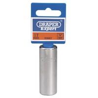 17mm 38 draper expert square drive hi torq 12 pt deep socket