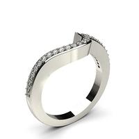 17mm studded slight comfort fit diamond shaped band