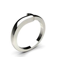 1.70mm Slight Comfort Profile Plain Shaped Wedding Band