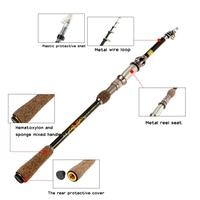 1.8M / 2.1M / 2.4M / 2.7M Superhard Ultralight Professional Carbon Telescopic Fishing Rods Powerful Casting Fishing Rod Highly Sensitive