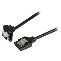 18in Latching Round SATA to Right Angle SATA Serial ATA Cable