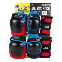 187 Six Pack Junior Pad Set - Red/Blue