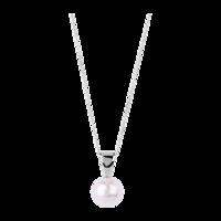 18ct White Gold 7.5-8mm Akoya Pearl Pendant