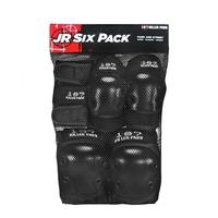 187 six pack junior pad set black