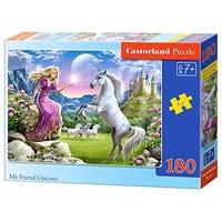 180 Peice Castorland Classic Jigsaw My Friend Unicorn