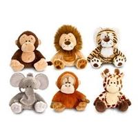 18cm Anizoomals Soft Toy Zoo Animals 6 Assorted Styles