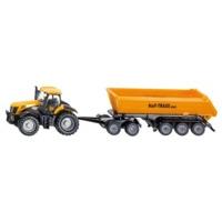 1:87 Siku Jcb 8250 Tractor With Dolly & Tipping Trailer
