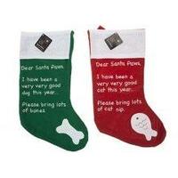 18 dear santa paws stocking for cats dogs