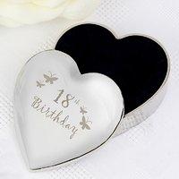 18th birthday heart trinket box