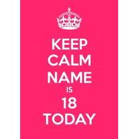 18th Pink Birthday Card