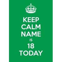 18th green eighteenth birthday card