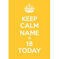 18th Yellow | Eighteenth Birthday Card